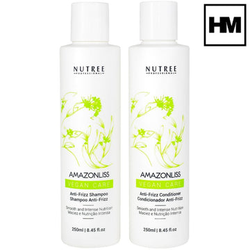 Amazonliss Vegan Care Anti-Frizz Shampoo and Conditioner set 8.45 fl oz - Nutree Cosmetics