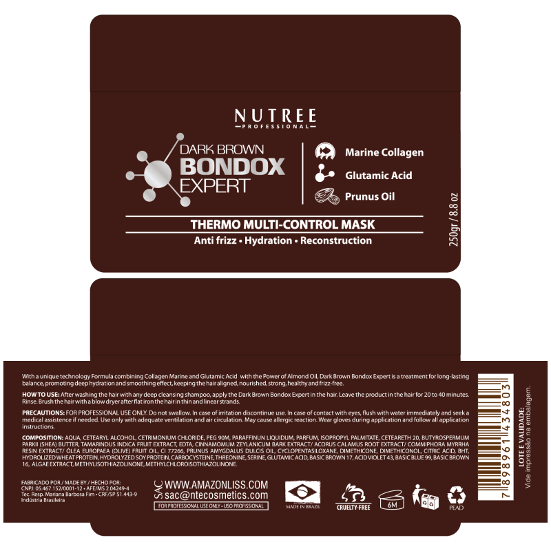 Dark Brown Bondox Expert 8.8 oz - Nutree Cosmetics