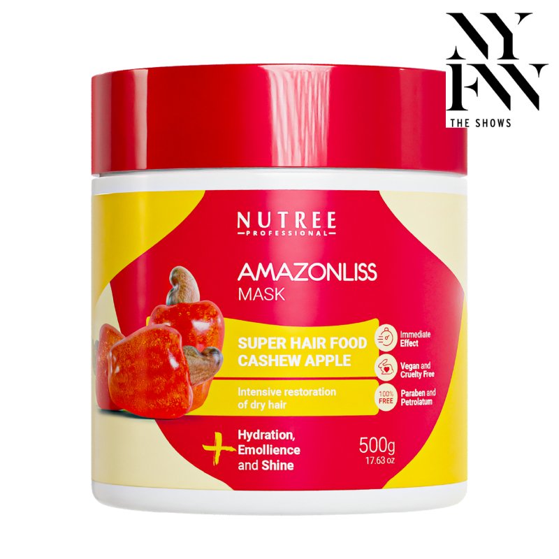 Super Hair Food Mask - Intensive Restoration Cashew Apple 17.63 Oz - Nutree Cosmetics
