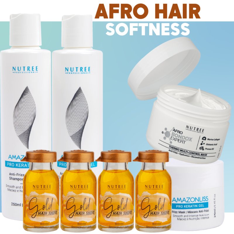 Afro Hair Softness Bundle - Pro Keratin Home Care Complex - Nutree Cosmetics