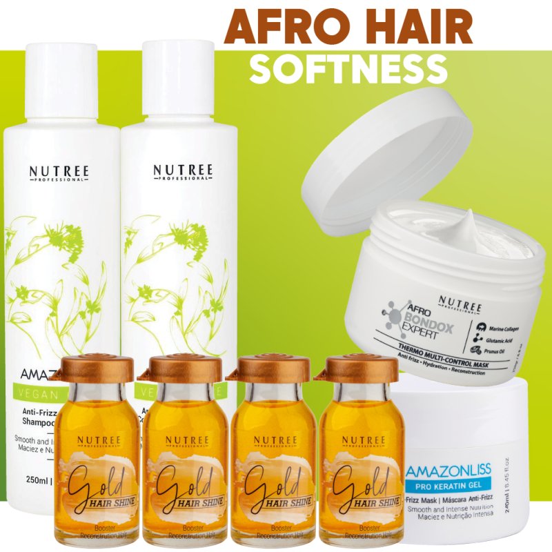 Afro Hair Softness Bundle - Vegan Home Care Complex - Nutree Cosmetics