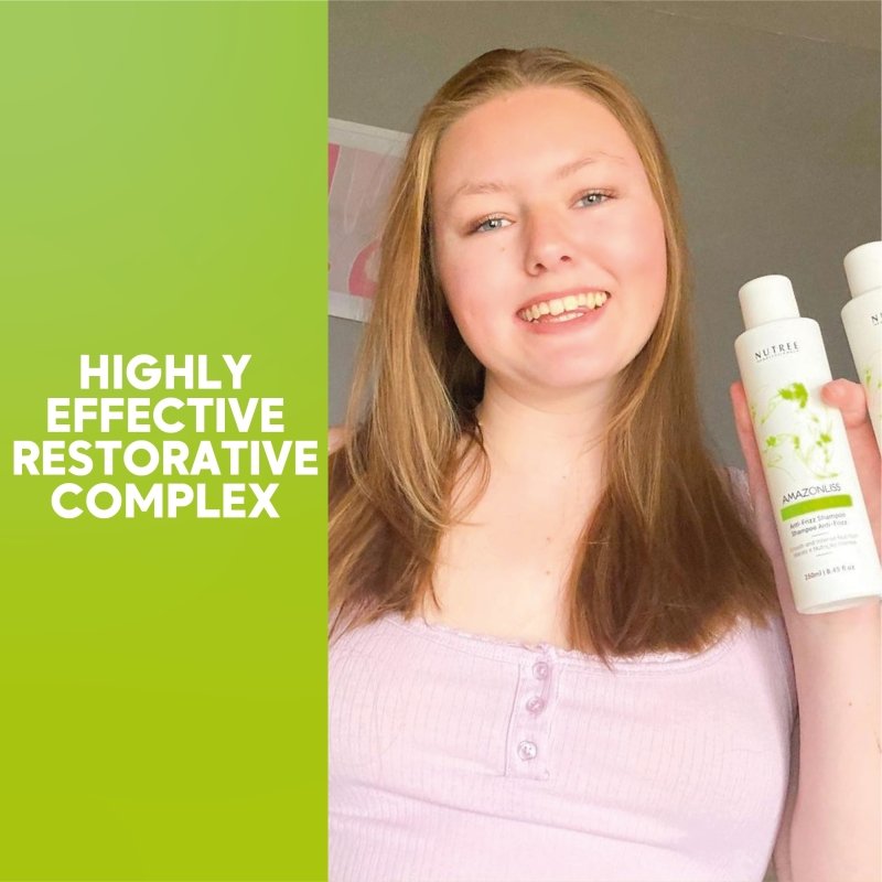 Amazonliss Vegan Care Anti Frizz Shampoo and Conditioner Set 8.45 fl. oz. - Nutree Cosmetics