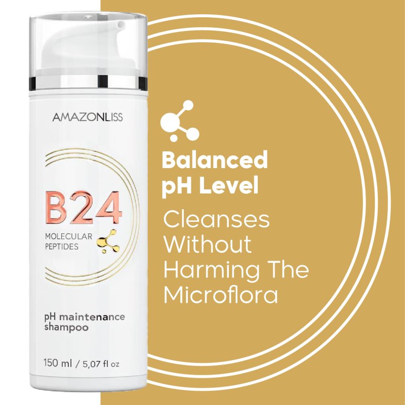 B24 Molecular Peptides – pH maintenace shampoo 5.07 Fl Oz - Nutree Cosmetics