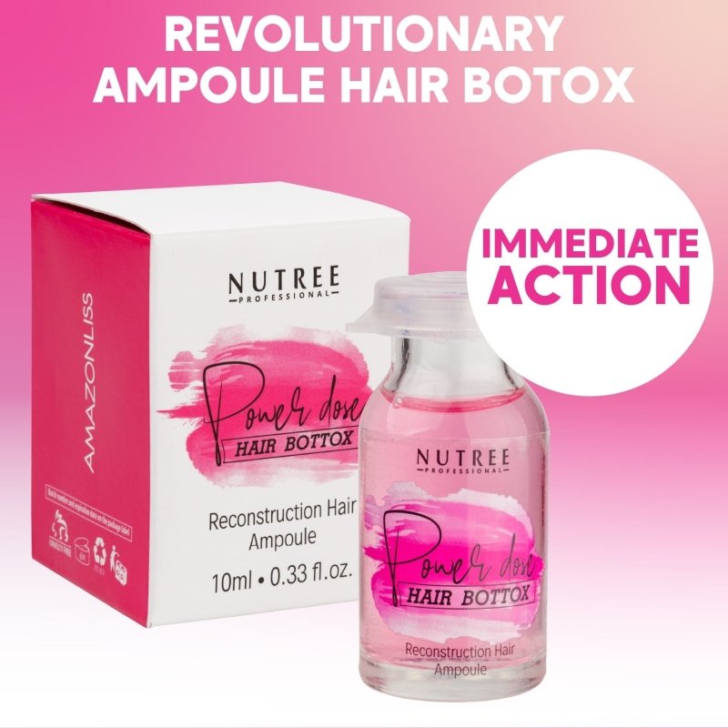 Hair Bottox Power Dose Reconstruction Hair Ampoule 0.33 oz - Nutree Cosmetics