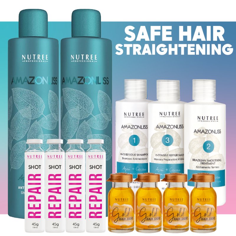 Safe Hair Straightening and Shine - Nutree Cosmetics