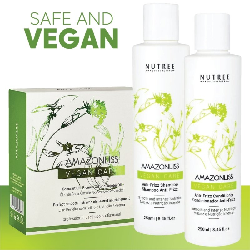 Vegan Keratin (2.03 fl oz) + Vegan Home Care (8.45 fl.oz) - Nutree Cosmetics